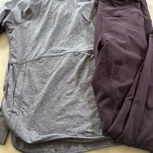 GAIAM Gray and Purple Leggings